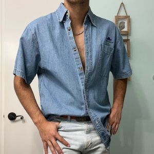 Vintage denim button down shirt